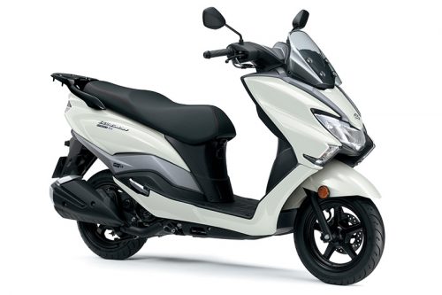suzuki burgman street scooter 125ex white